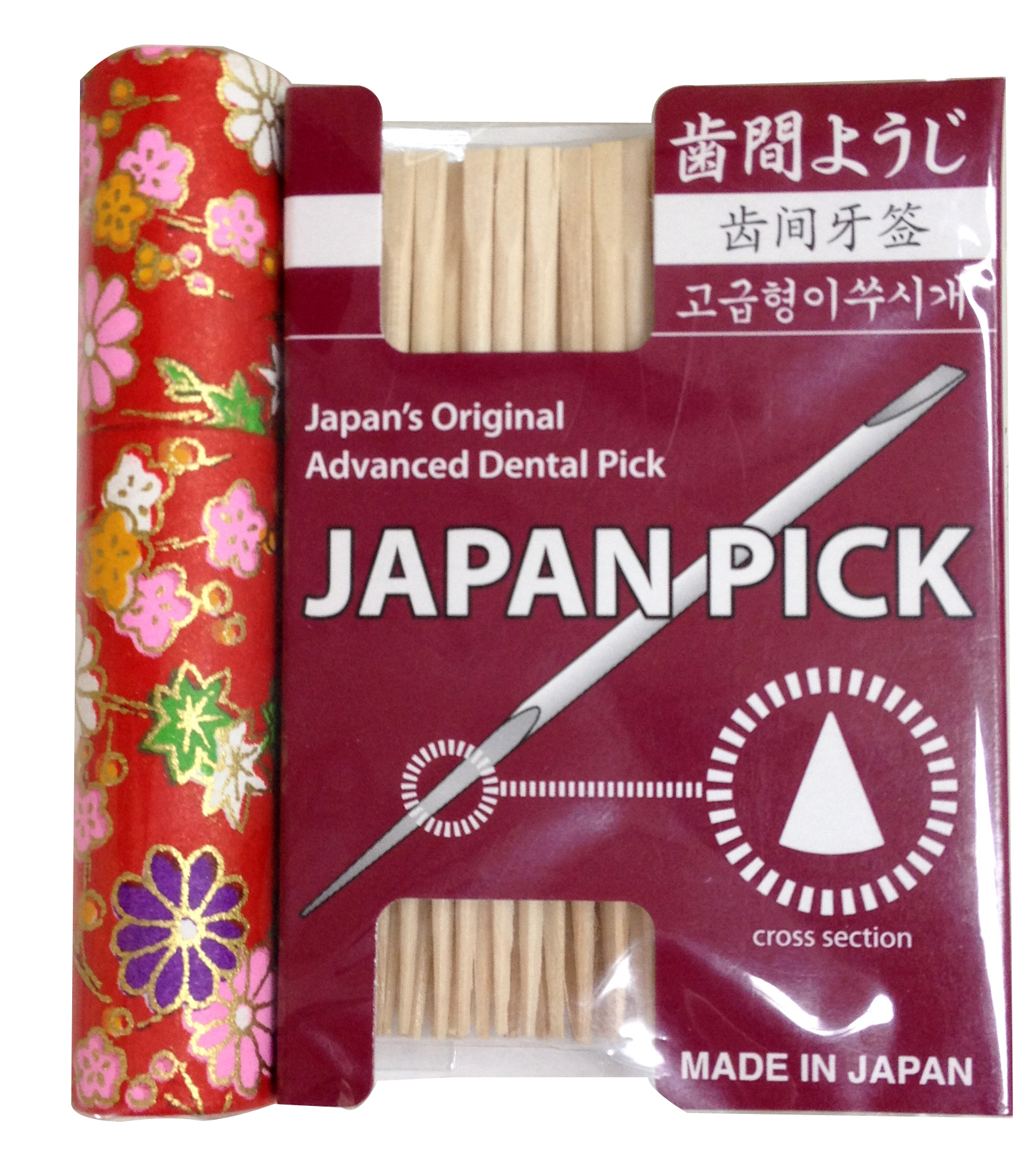 三角形齿间牙签-和风便携装